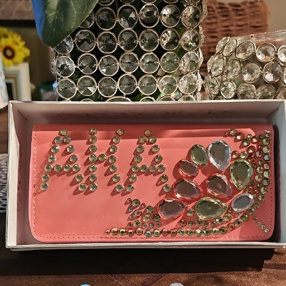 Embellished Pink Clutch